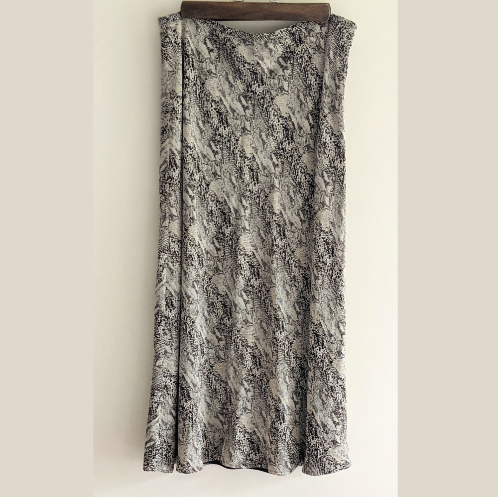 Vintage Snake Print Midi Skirt by Ann Taylor